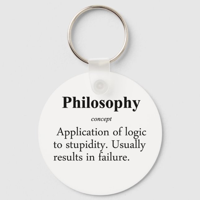 Philosophische Definition Schlüsselanhänger (Vorderseite)