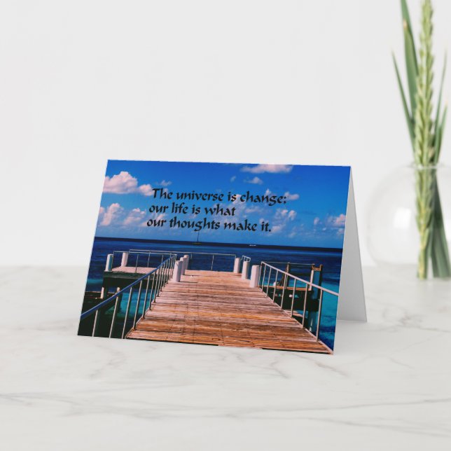 Philosophisches Zitat Karte (Vorderseite)