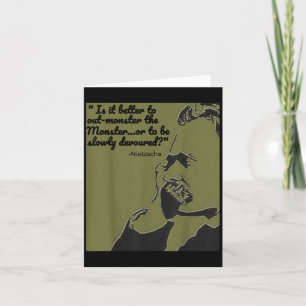 Philosophisches Zitat Shirt, Nietzsche Zitat Shirt Karte