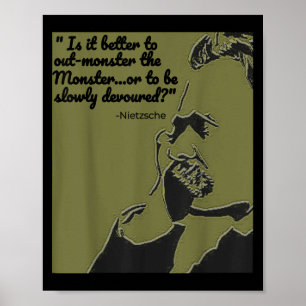 Philosophisches Zitat Shirt, Nietzsche Zitat Shirt Poster