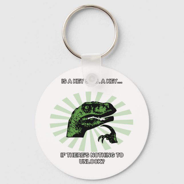 Philosoraptor Keys and Locks Schlüsselanhänger (Vorderseite)
