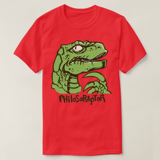 Philosoraptor Meme T-Shirt (Design vorne)