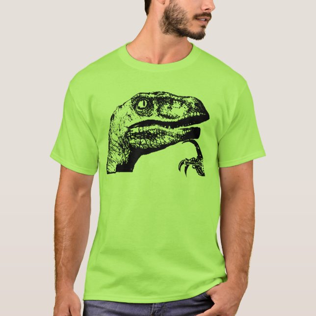 Philosoraptor - Philosoph Raptor? T-Shirt (Vorderseite)