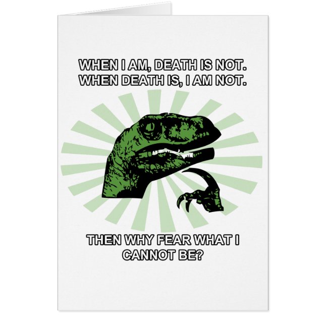 Philosoraptor Tod und Furcht (Vorne)