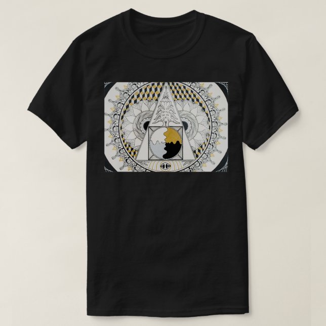 Philosphers Stone Mandala T-Shirt (Design vorne)