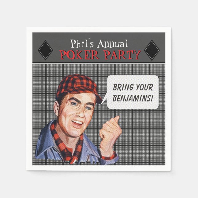 Phil's Poker Party Serviette (Vorderseite)