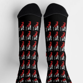 Phinally done - Black PHD Graduation Quote Design Socken