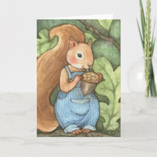 Phineas Nut - Carte de voeux d'écureuil