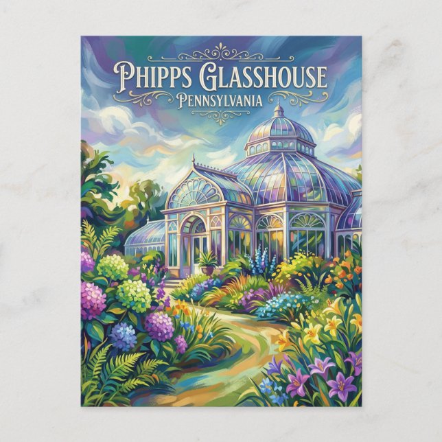 Phipps Conservatory and Botanical Gardens Postkarte (Vorderseite)