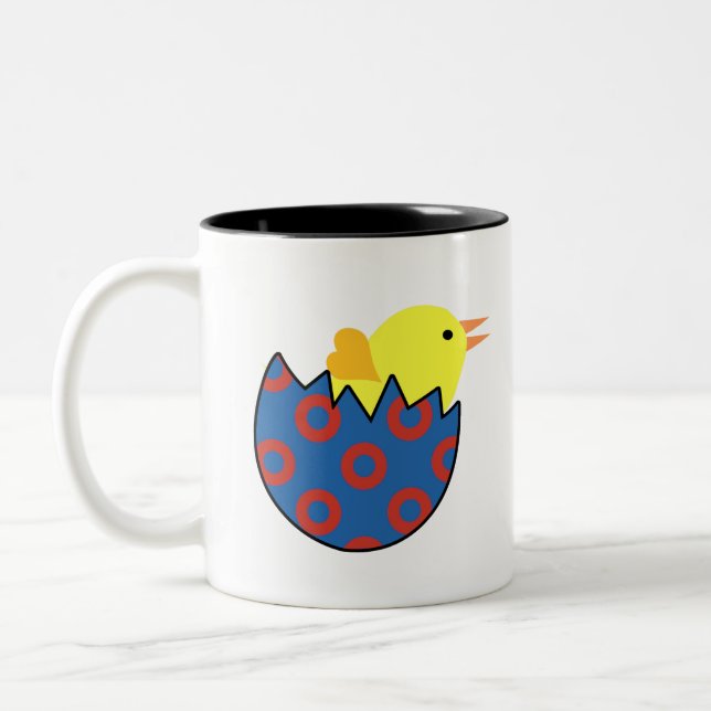 Phish Chick Fishman Donner Design Zweifarbige Tasse (Links)