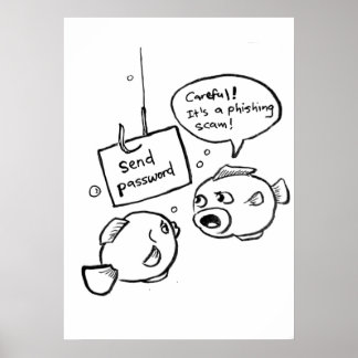Phishing-Betrug Poster
