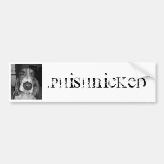 Phishnicked Hundeaufkleber Autoaufkleber