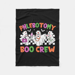 Phlebotomie Boo Crew Phlebotomist Halloween Kostüm Fleecedecke