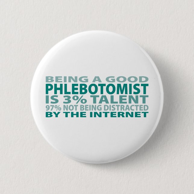 Phlebotomist 3% Talent Button (Vorderseite)