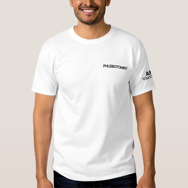 PHLEBOTOMIST ALIAS VAMPIRE - GESTICKTES SHIRT (Vorderseite)