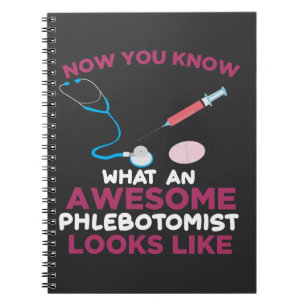 Phlebotomist Blutvenipuncture Vein Phlebotomie Notizblock