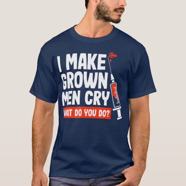 Phlebotomist Funny Men Phlebotomy Techniker T-Shirt (Vorderseite)