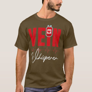 Phlebotomist Funny Vein Whisperer Phlebotomie T-Shirt