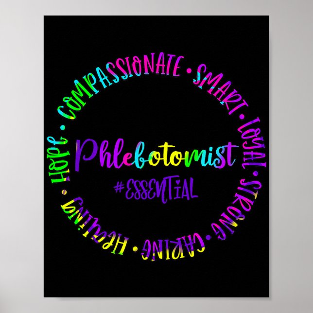 Phlebotomist Kümmerte Strong Essential Smart Royal Poster (Vorne)