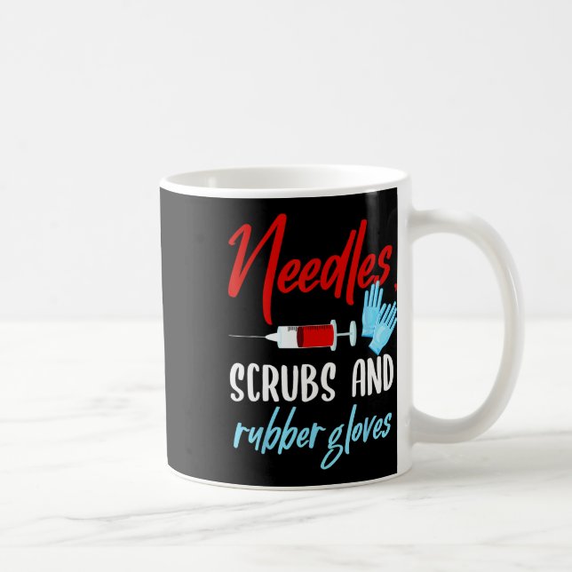 Phlebotomist Needles Scrubs Gloves Phlebotomie Tec Kaffeetasse (Rechts)