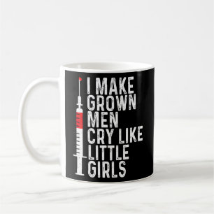 Phlebotomist Nurse lässt Grown Man schreien Phlebo Kaffeetasse