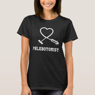 Phlebotomist Phlebotomie Blutabnahme Schmetterling T-Shirt