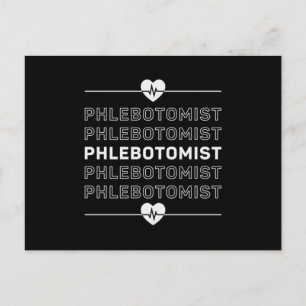 Phlebotomist Phlebotomy Nurse Doctor Medical Gift Postkarte