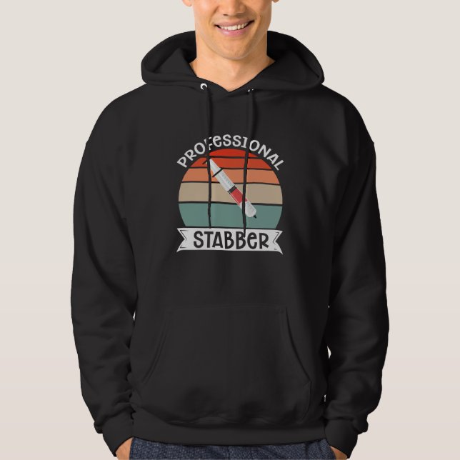 Phlebotomist Professioneller Stecher Phlebotomie T Hoodie (Vorderseite)