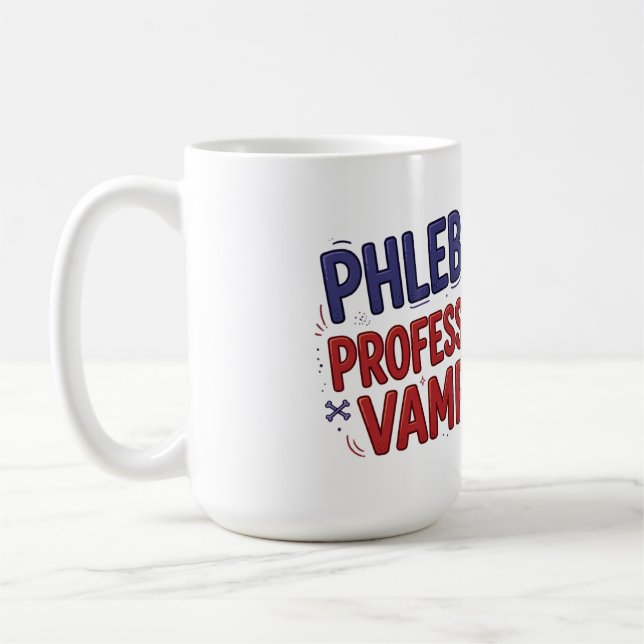 Phlebotomist Professioneller Vampir Kaffeetasse (Links)