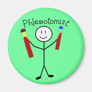 Phlebotomist Stock-Person Magnet