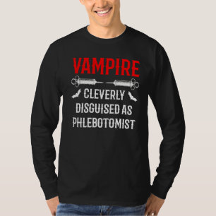 Phlebotomist Vampire Phlebotomy Techniker 2 T-Shirt