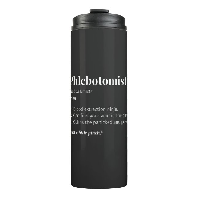 Phlebotomistische Definition - Funny Blood Zeichn  Thermosbecher (Vorderseite)