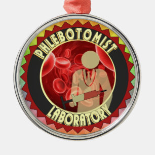PHLEBOTOMISTISCHES BLUTLOGIUM ORNAMENT AUS METALL