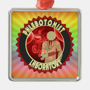 PHLEBOTOMISTISCHES BLUTLOGIUM SILBERNES ORNAMENT