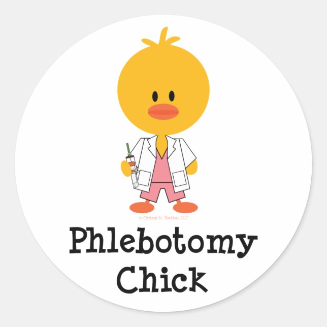 Phlebotomy Chick Stickers (Vorderseite)