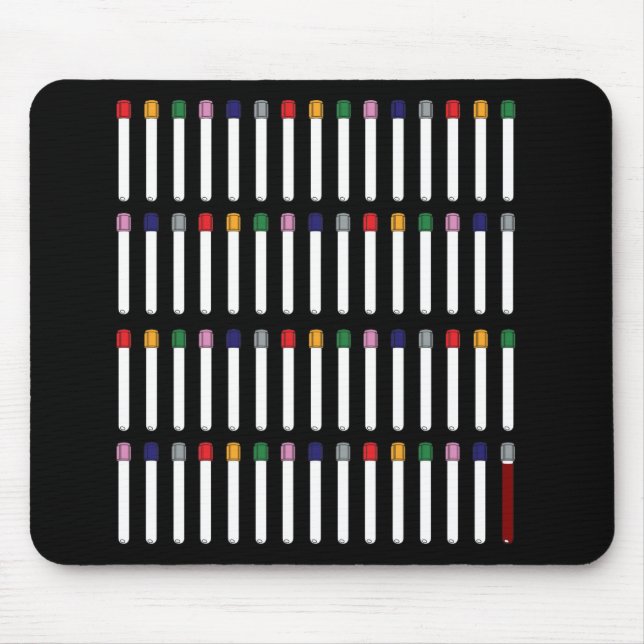 Phlebotomy-Rohre Mousepad (Vorne)