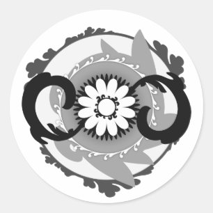 Phlowery Runder Aufkleber