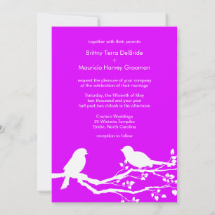 Phlox Love Birds Hochzeiten kundenspezifische Einl Einladung