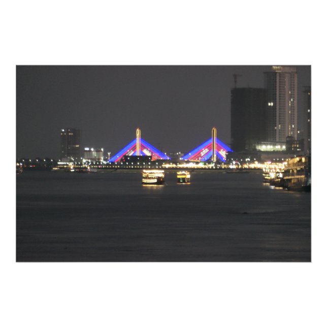 Phnom Penh By Night Fotodruck (Vorne)