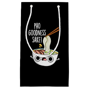 Pho Goodness Sake Funny Noodle Puff Dark BG Kleine Geschenktüte