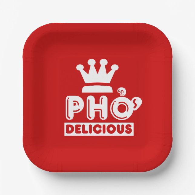Pho King Delicious Pappteller (Vorderseite)