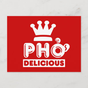 Pho King Delicious Postkarte