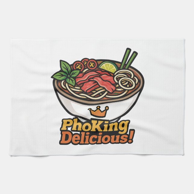 Pho King Köstlich! Geschirrtuch (Horizontal)