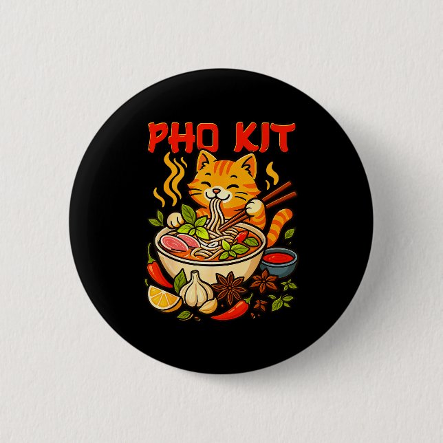 Pho Kit Mariners Cat Funny Meme  Button (Vorderseite)