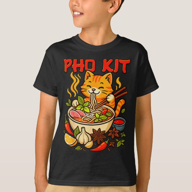 Pho Kit Mariners Katze Lustiges Meme  T-Shirt (Vorderseite)