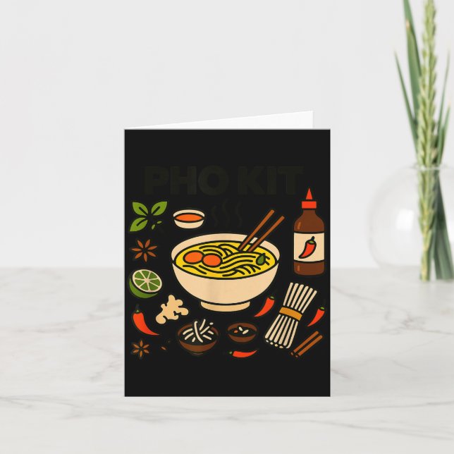 Pho Kit Vietnamese Food  Karte (Vorderseite)