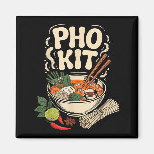 Pho Kit Vietnamesische Nudelsuppe Schale Kräuter L Magnet