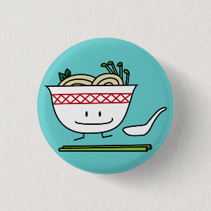 Pho Nudel-Schüssel-Vietnam-Suppenlöffelessstäbchen Button