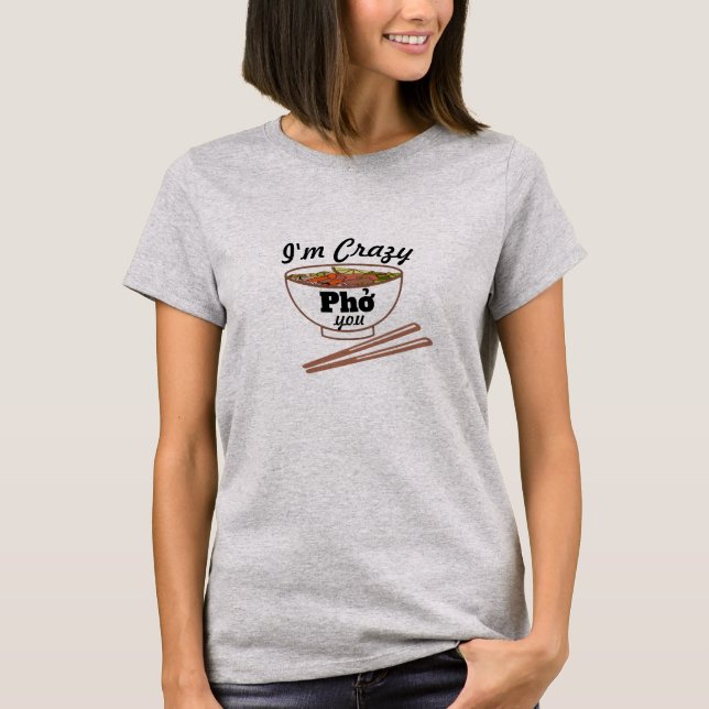 Pho Puns Food Jokes Funny Pho individuell anpassba T-Shirt (Vorderseite)