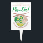 Pho Sho! Vietnamesisch Soup Funny Birthday Party Kuchenaufsatz<br><div class="desc">Das Design zeigt eine originelle Marker-Abbildung einer Schüssel mit köstlichen vietnamesischen Pho, einer traditionellen Nudelsuppe aus Brot, Reisnudeln, Kräutern und Fleisch. Persönliche Informationen zu Geburtstagsfeiern, Restaurants oder Festessen. Dieses pho-Design ist auch auf anderen Produkten erhältlich. Sehen Sie nicht, wonach Sie suchen? Brauchen Sie Hilfe bei der Anpassung? Kontaktieren Sie Rebecca,...</div>